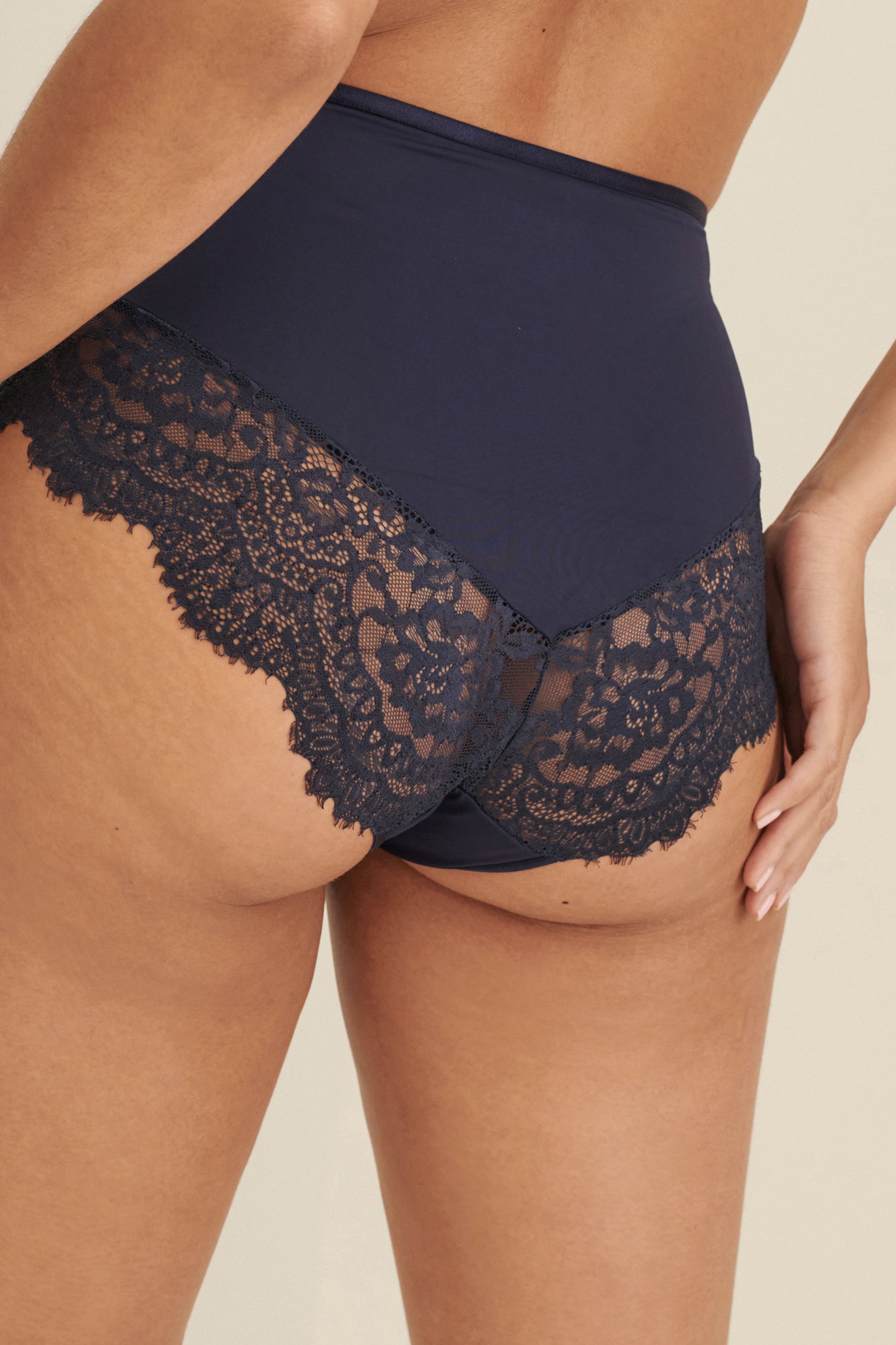 Tummy Control Lace Knickers 2 Pack