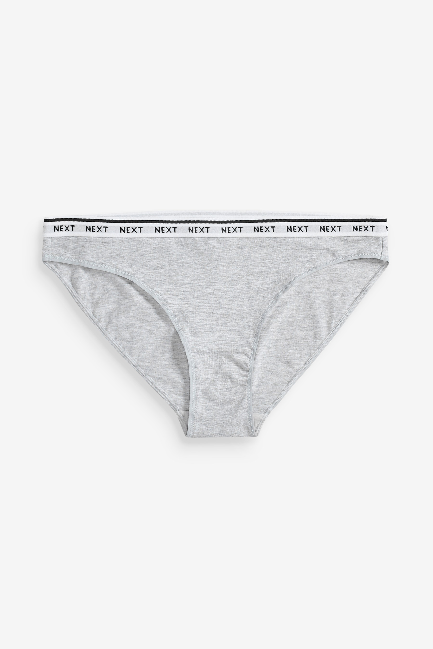 Cotton Rich Logo Knickers 7 Pack High Leg