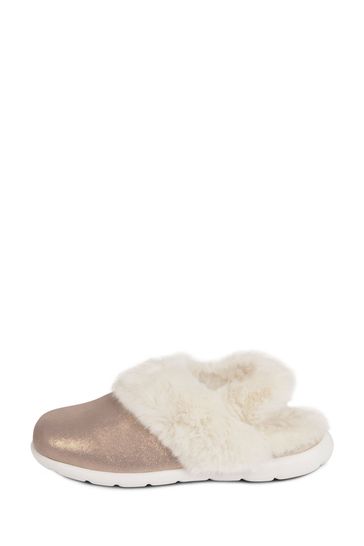 Totes Isotoner Ladies Iso-Flex Real Suede Slingback Slippers