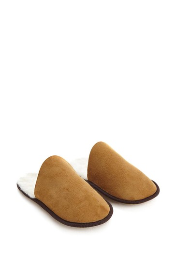 Celtic & Co. Natural Sheepskin Scuffs