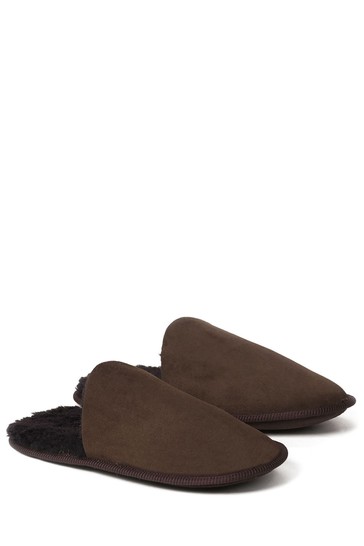 Celtic & Co. Brown Sheepskin Scuffs