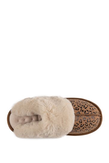 حذاء Totes Isotoner Ladies Real Suede Mule مع سوار فرو