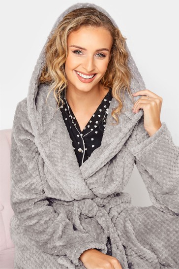 Long Tall Sally Honeycomb Hooded Dressing Gown