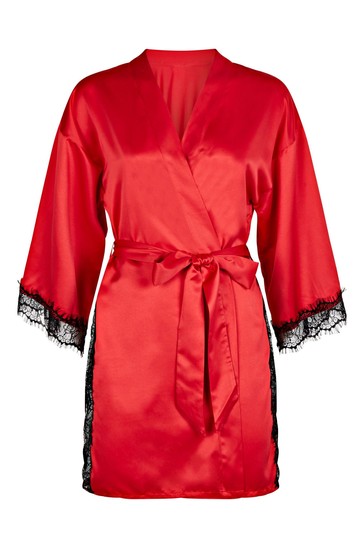 Ann Summers Red Cherryann Satin Robe