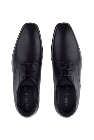 Start-Rite Black Leather Academy Smart School Shoes