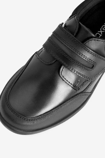School Leather Single Strap Shoes Extra wide (H)