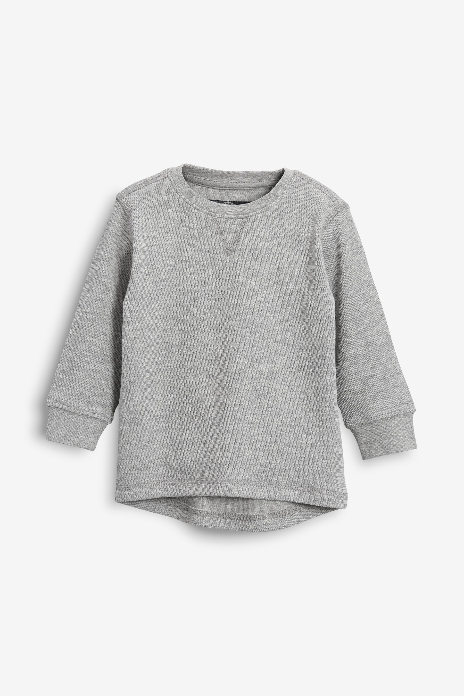 3 Pack Long Sleeve Textured T-Shirts (3mths-7yrs)