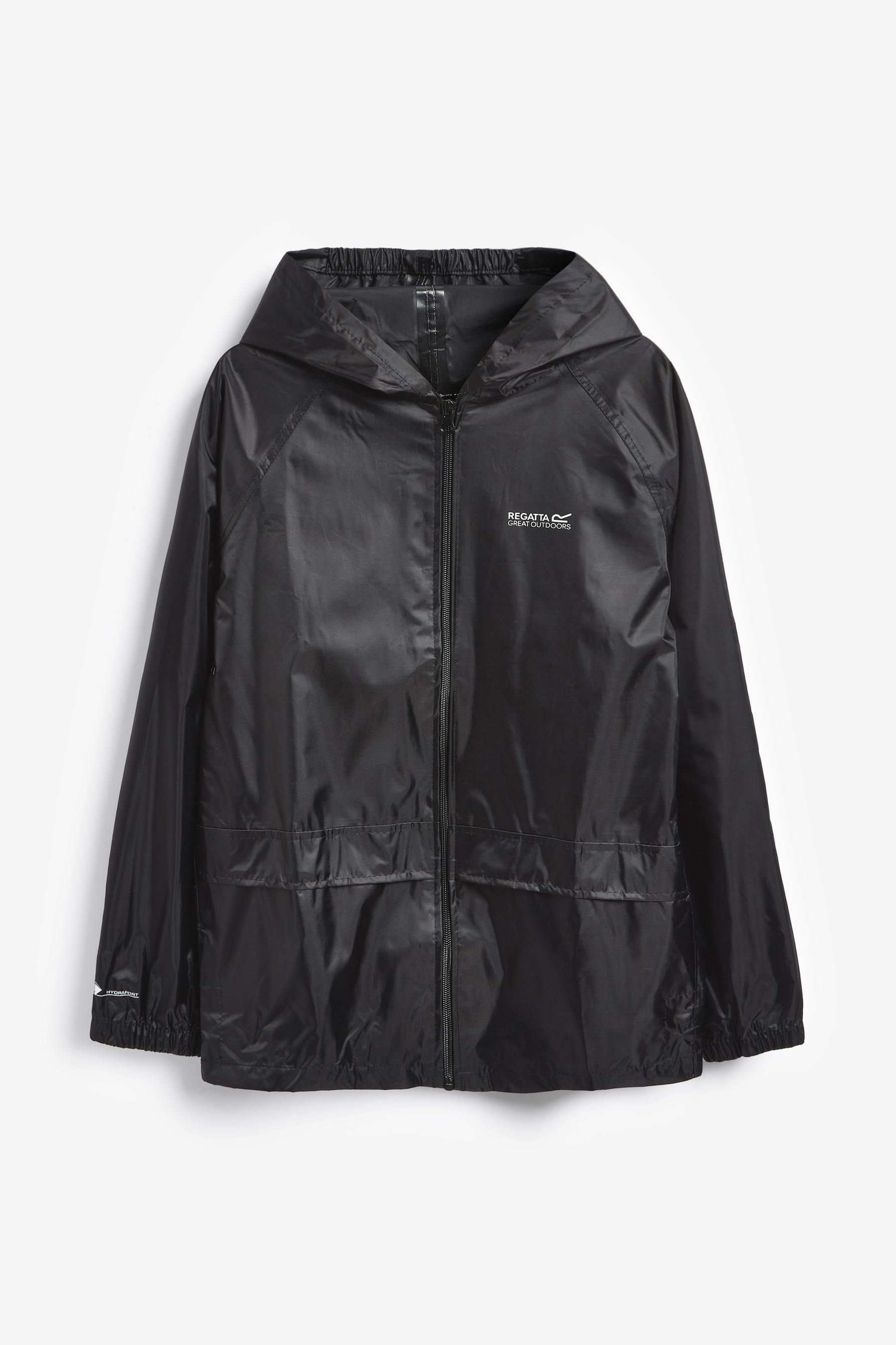 Regatta Black Kids Stormbreak Waterproof Puddle Jacket