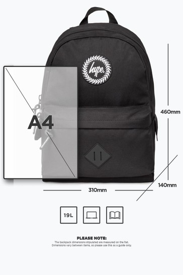 Hype. Black Midi Backpack