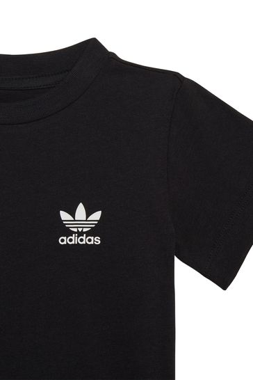 تي شيرت أسود Adicolor من adidas Originals