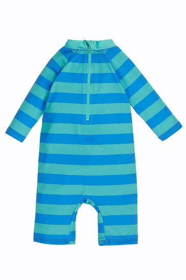 بدلة Frugi Blue Shark UPF 50+ Recycled Little Sunsafe