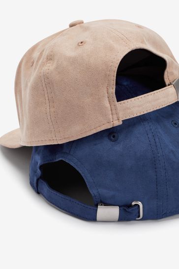 2 Pack Suede Caps (1-16yrs)