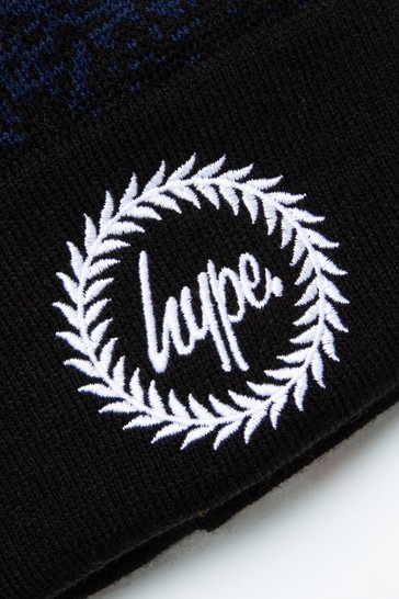 Hype. Blue Speckle Fade Knitted Beanie