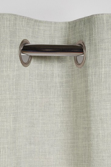 Fine Bouclé Eyelet Lined Curtains