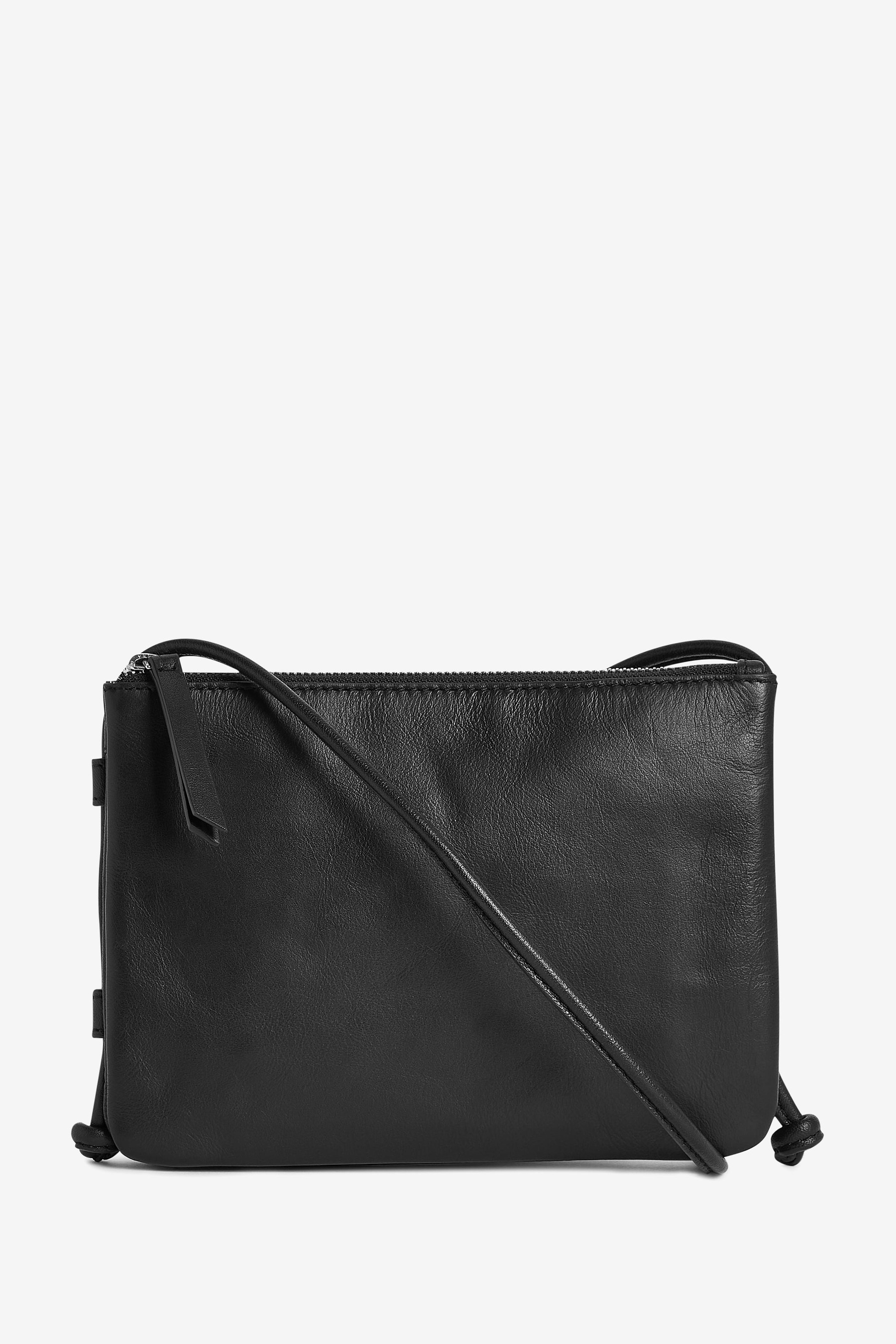 Leather Cross-Body Handbag