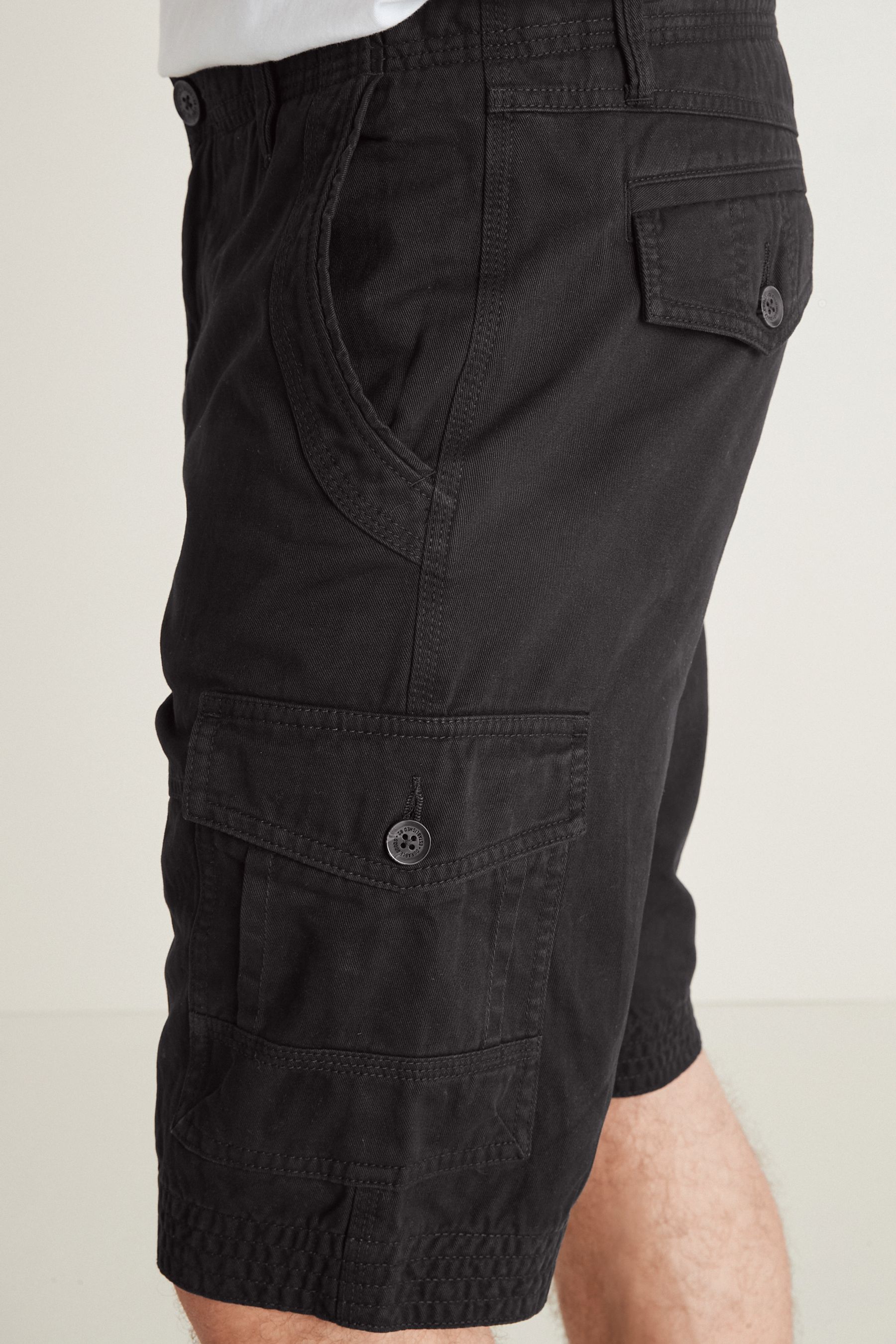 Premium Laundered Cargo Shorts Longer Length