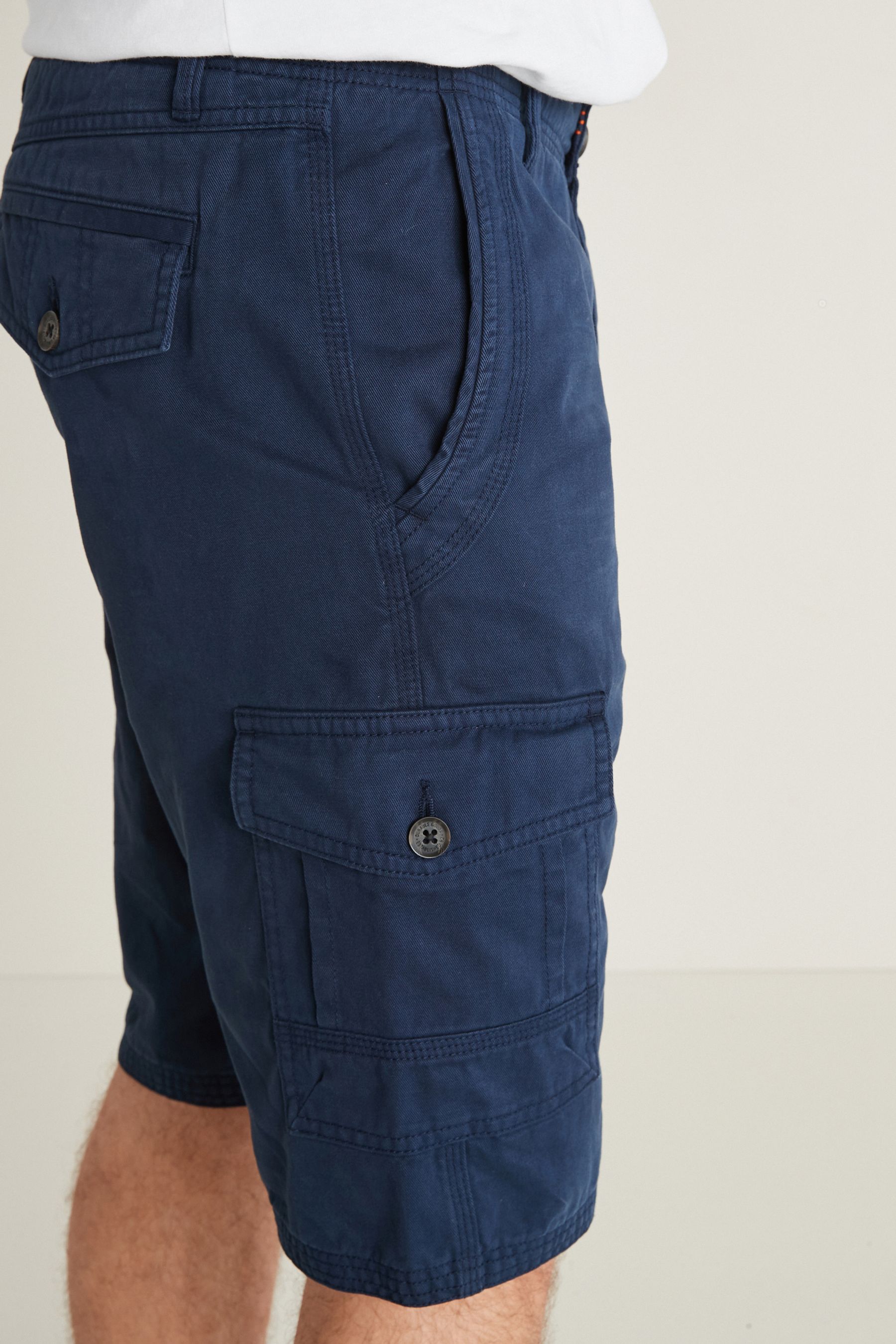 Premium Laundered Cargo Shorts Longer Length