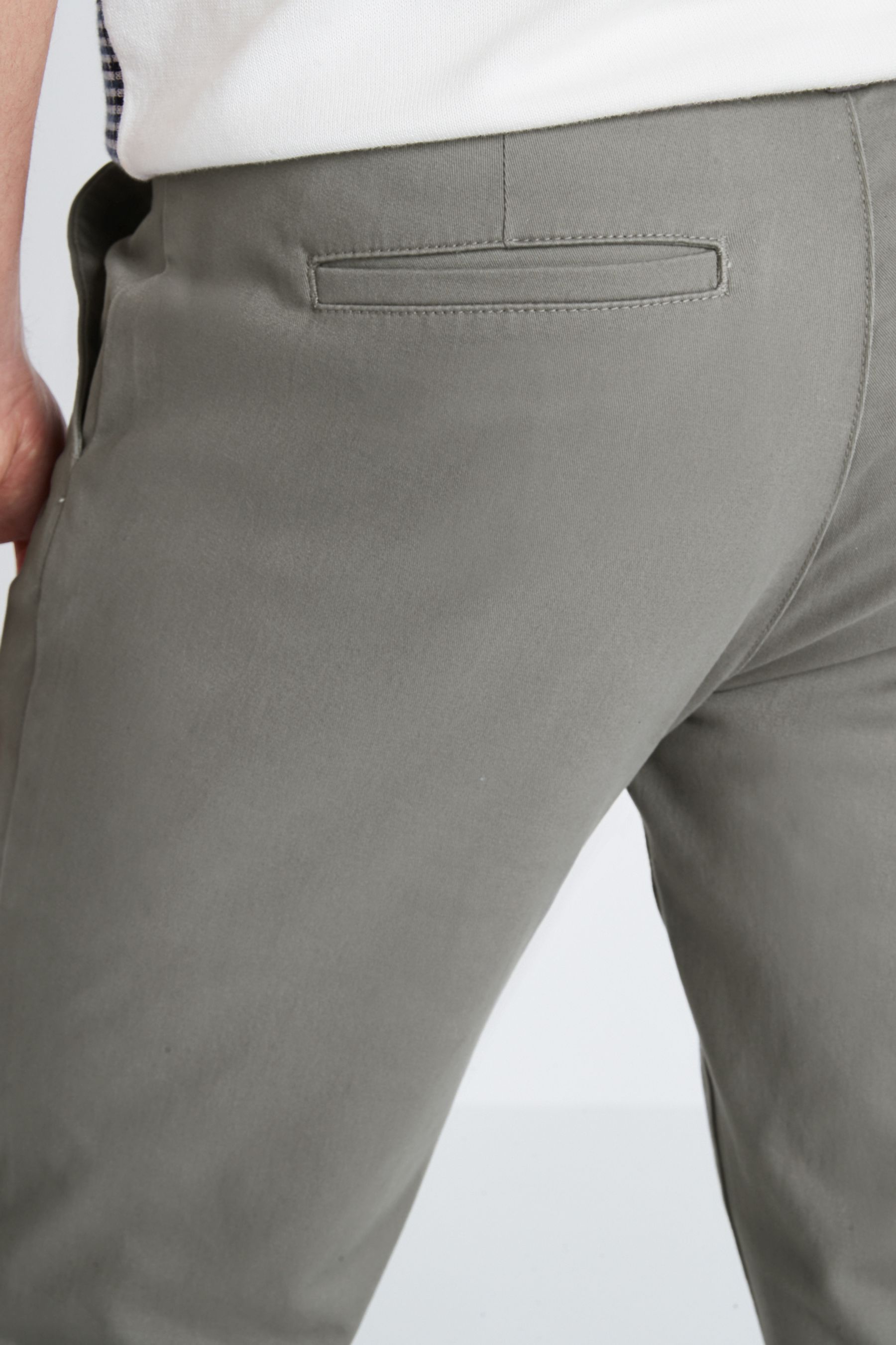 Stretch Chino Trousers Straight Fit