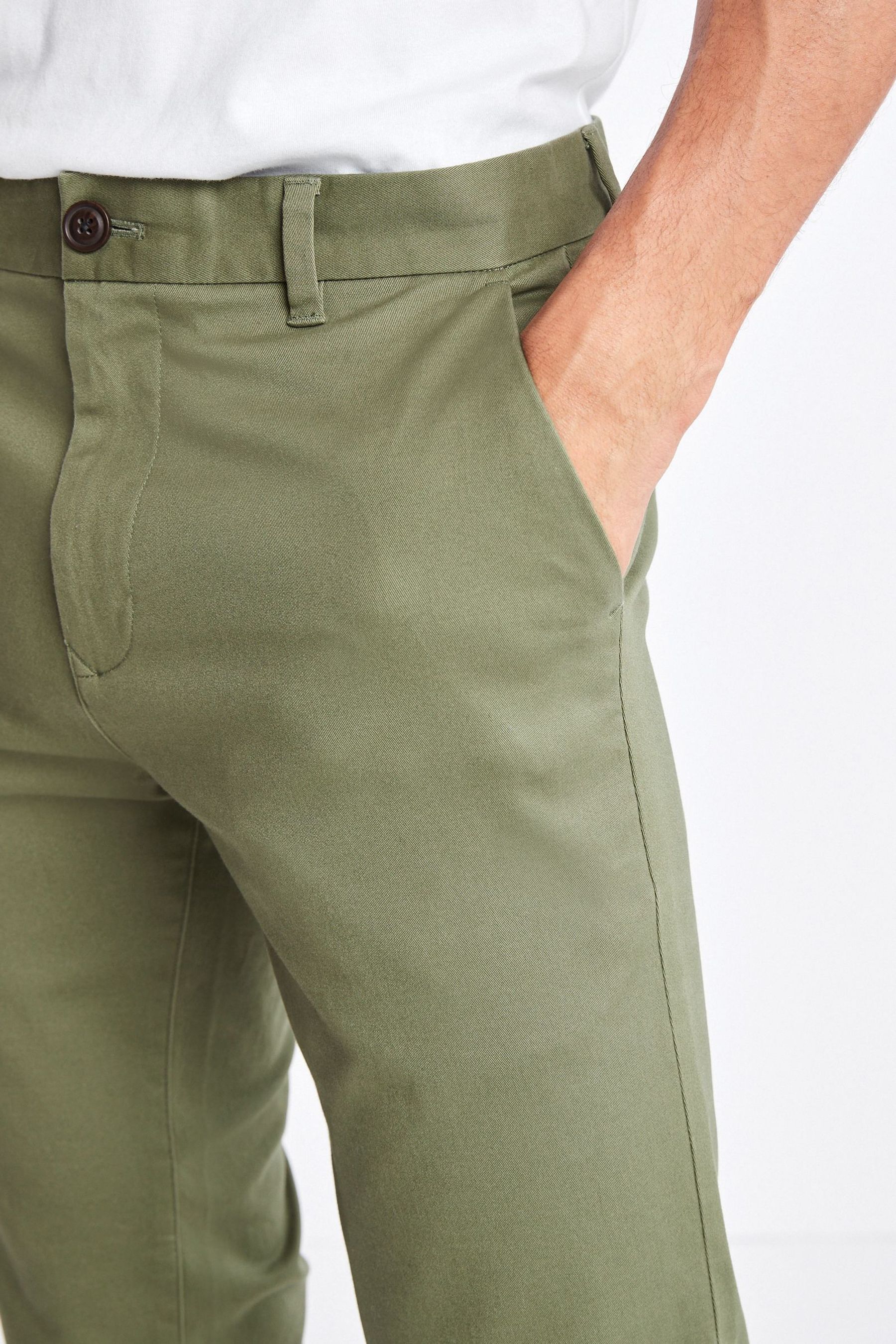 Stretch Chino Trousers Slim Fit