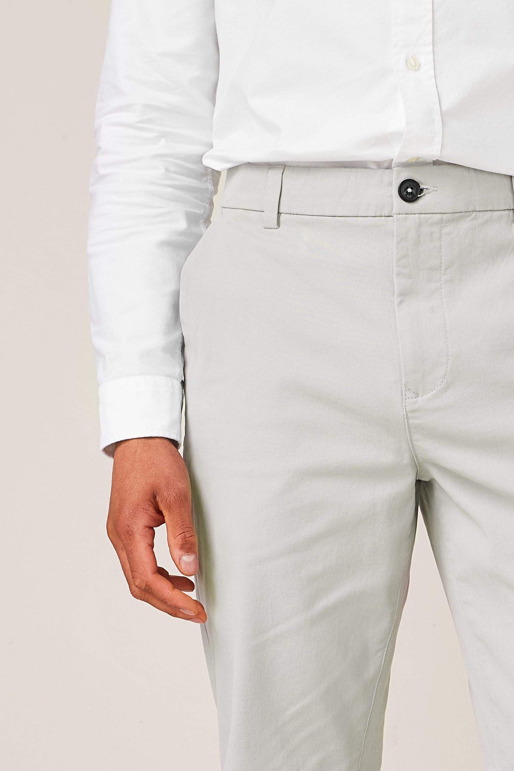 Stretch Chino Trousers Relaxed Fit