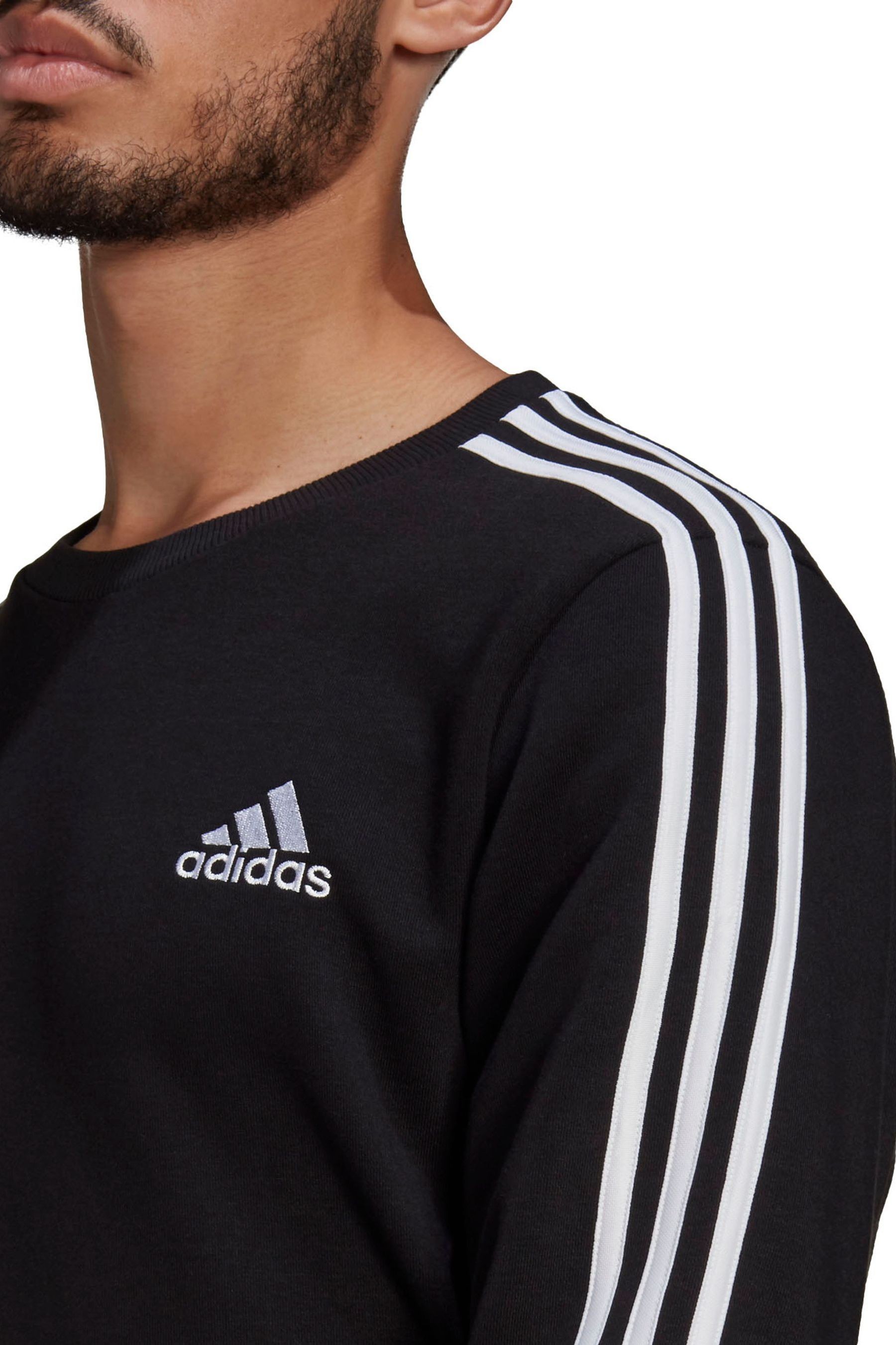 سترة بحافة رقبة دائرية من Adidas Fleece 3