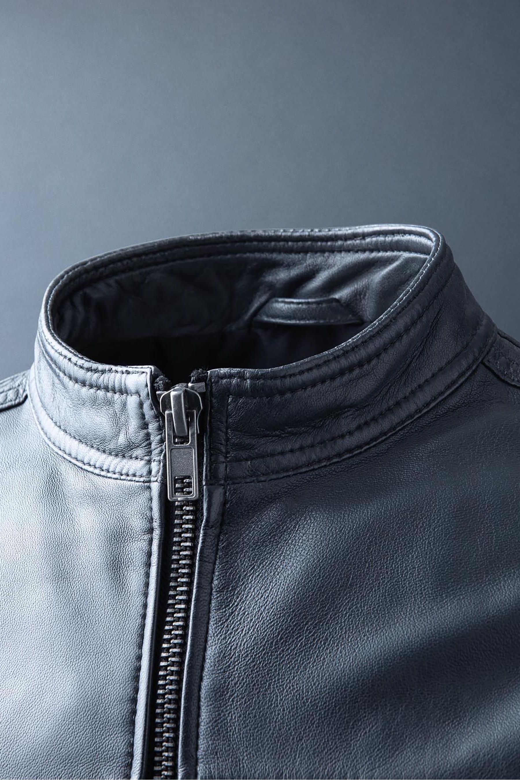 Lakeland Leather Eamont Graphite Grey Leather Jacket