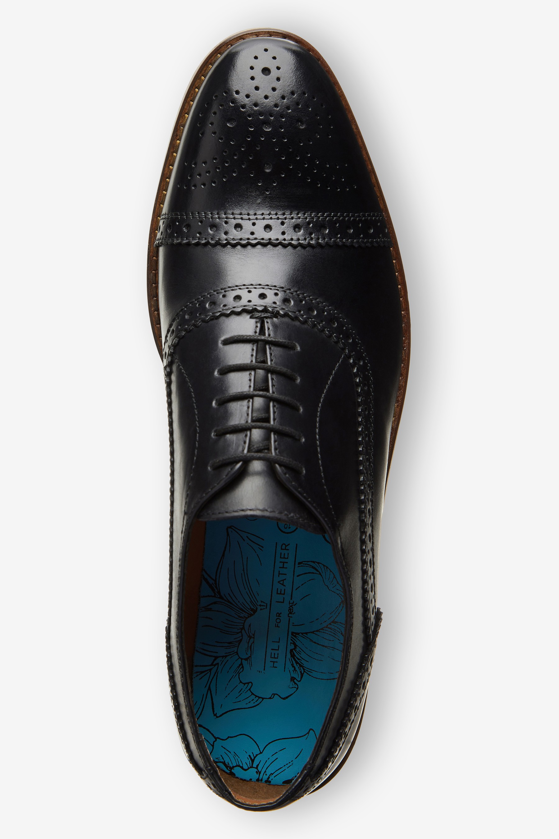 Leather Toe Cap Oxford Shoes