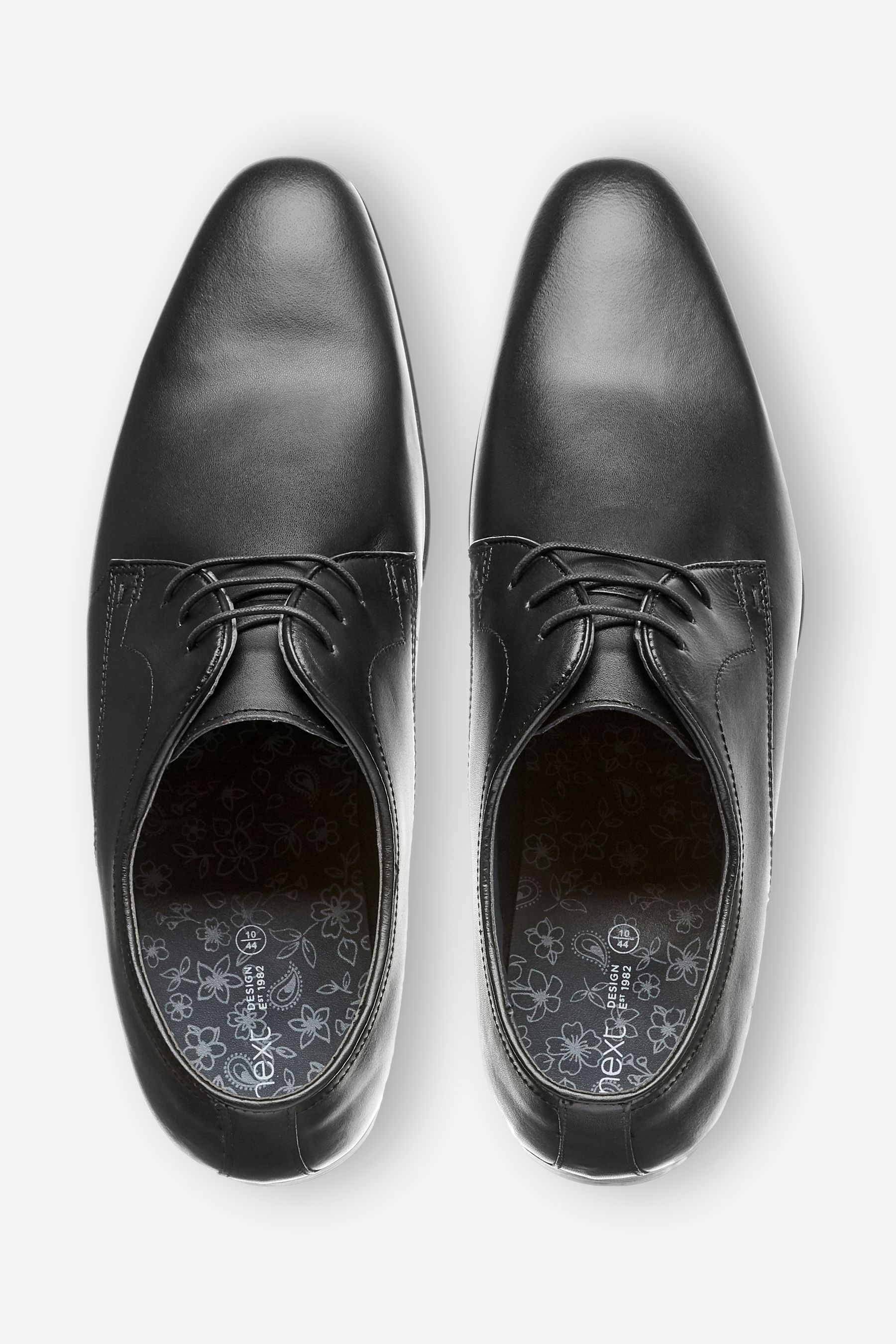 Leather Plain Derby Shoes Regular Fit