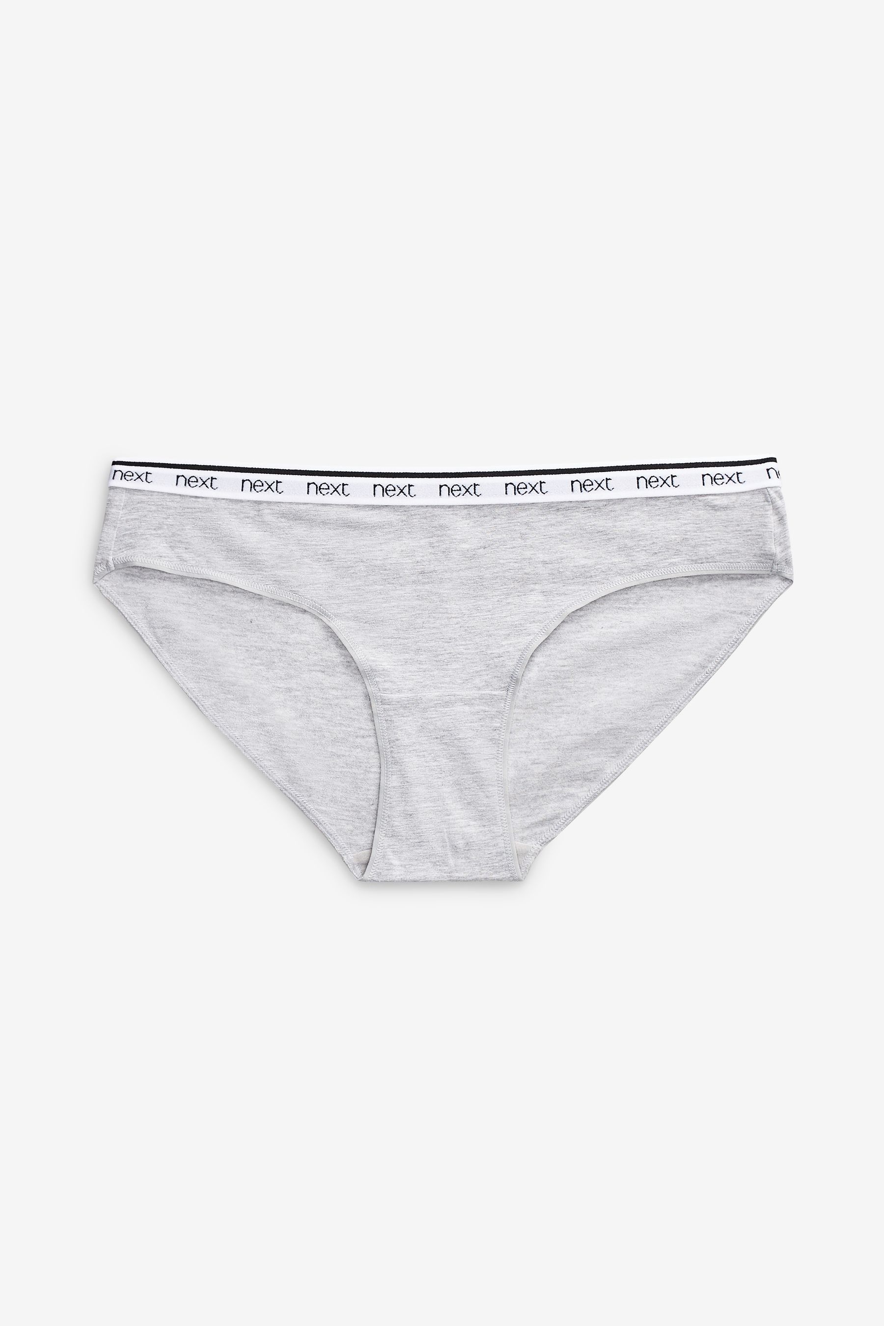 Cotton Rich Logo Knickers 4 Pack Bikini