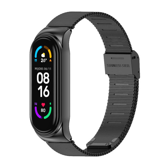 Strap for Xiaomi Mi Band 6 5 NFC Universal Metal Wrist Bracelet for Mi Band 4 Strap Stainless Steel Wristbands for Mi Band 3 Correa