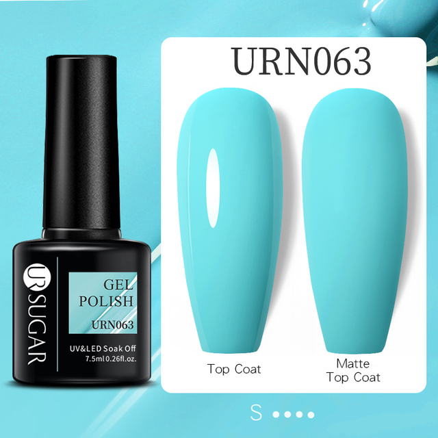 ur sugar 7.5ml luminous gel nail polish glow in the dark color semi permanent soak off uv varnish gel fluorescent nails art