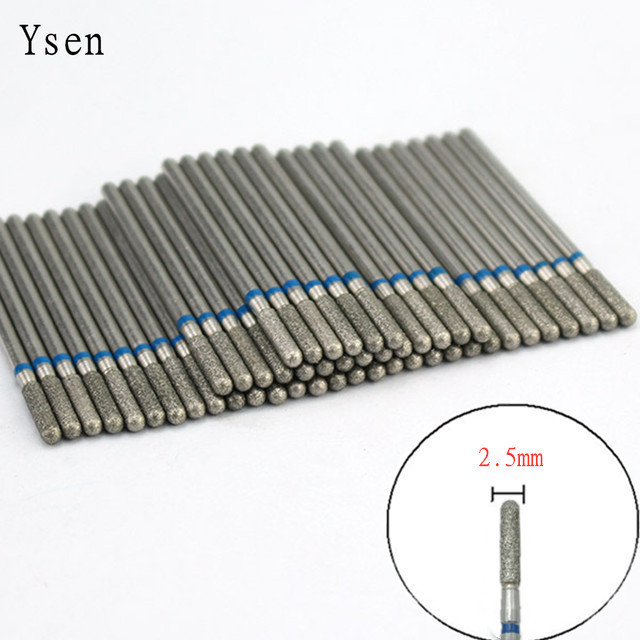 50pcs/set Nail Drill Bit Set Cutter Dental Diamond Grinding Polish Burs Dental Lab Polisher 2.35mm Shank Nail Tools