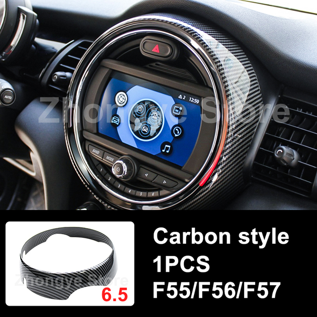 Modified Style Carbon Fiber Car Interior Stickers For Mini One Cooper S JCW Clubman F54 F55 F56 F57 F60 Countryman Accessories