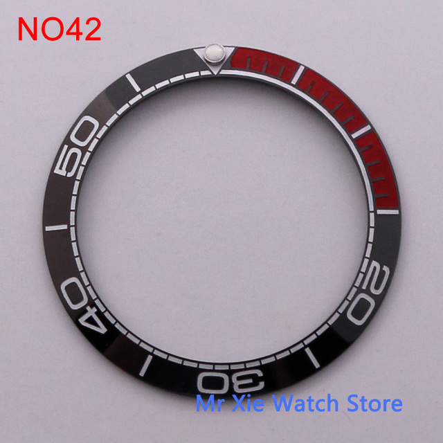 38mm watch strap high quality ceramic bezel insert for 40mm watch case accessories inner diameter 30.5mm