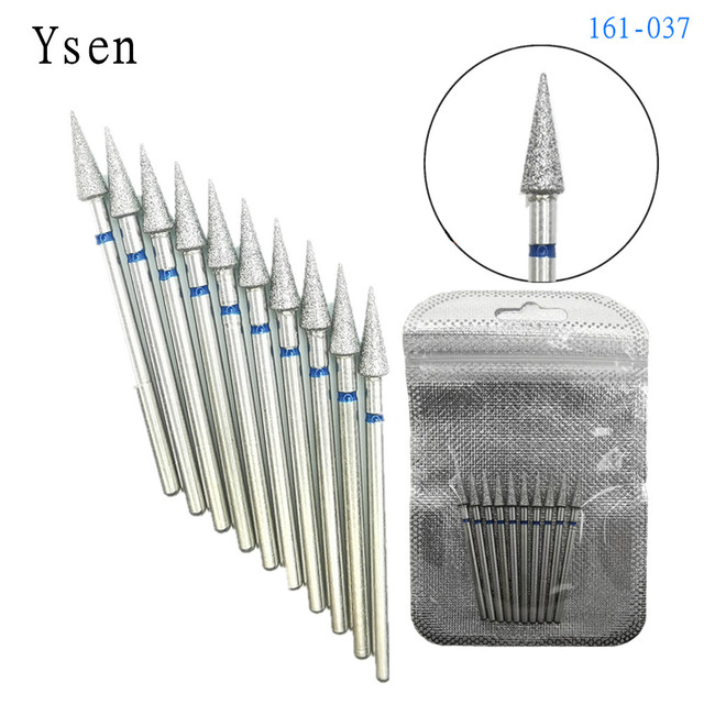 10pcsSet Diamond Nail Drill Bit Artery Electric Cutters For Pedicure Manicure Files Cuticle Burr Nail Tools Accessories