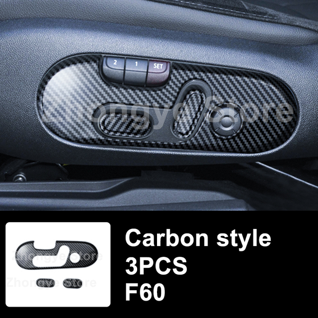 Modified Style Carbon Fiber Car Interior Stickers For Mini One Cooper S JCW Clubman F54 F55 F56 F57 F60 Countryman Accessories