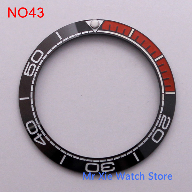 38mm watch strap high quality ceramic bezel insert for 40mm watch case accessories inner diameter 30.5mm