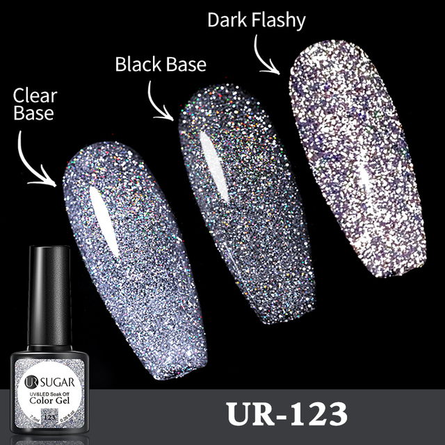 UR SUGAR Reflective Cat Magnetic Laser Gel Nail Polish Rainbow Gel Shine Semi Permanent Soak Off UV LED Varnish Nail Art