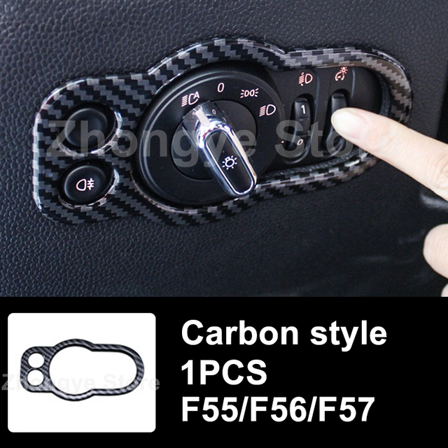 Modified Style Carbon Fiber Car Interior Stickers For Mini One Cooper S JCW Clubman F54 F55 F56 F57 F60 Countryman Accessories