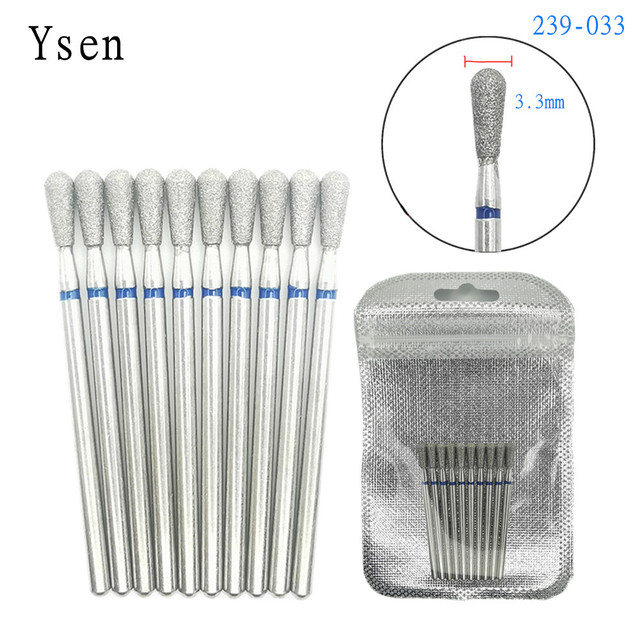 10pcsSet Diamond Nail Drill Bit Artery Electric Cutters For Pedicure Manicure Files Cuticle Burr Nail Tools Accessories