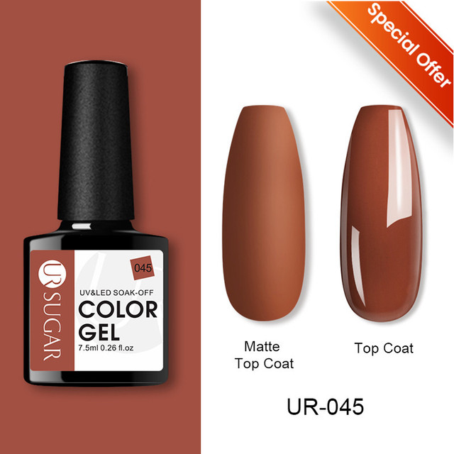 ur sugar 7.5ml gel nail polish nail color soak off uv gel varnish semi permanent uv gel nail art varnish base top coat