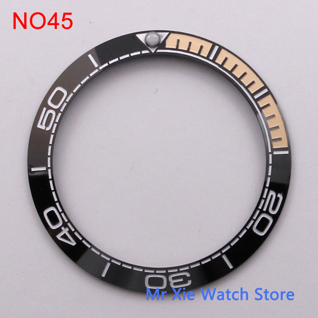 38mm watch strap high quality ceramic bezel insert for 40mm watch case accessories inner diameter 30.5mm