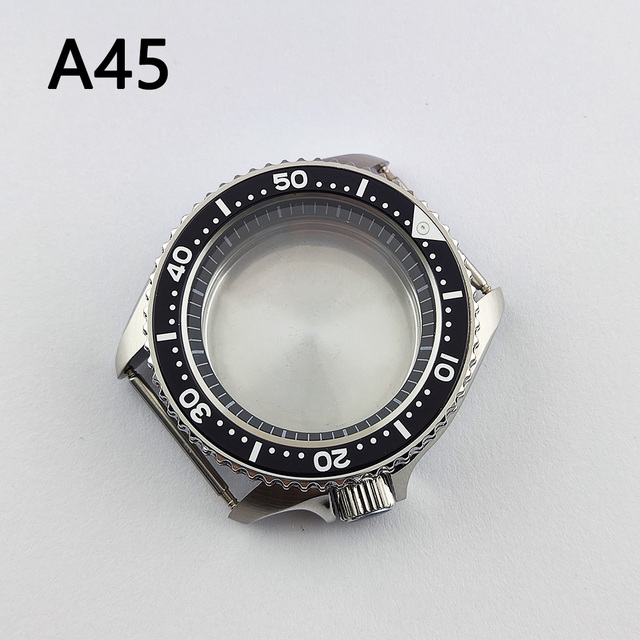 41.5mm NH35 NH36 case, watch accessories, stainless steel plated sapphire glass suitable for NH35 NH36 movement