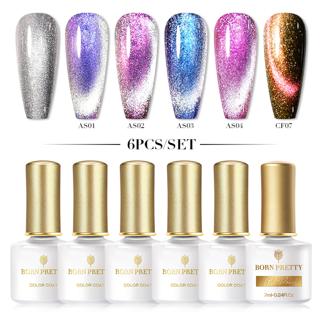 Born Pretty Nail Gel Polish Set Soak Off UV LED Gel 7ml Hybrid Semi Permanent Varnish Nail Art Gel Kit Top Coat Gel Manciuring