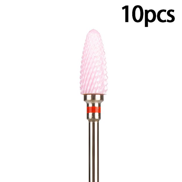 Nail Bits Ceramic Nail Drill Bit Pedicure Drill Milling Cutter For Manicure Machine Pedicure Caps Ceramic Drill Nail Polish Tools