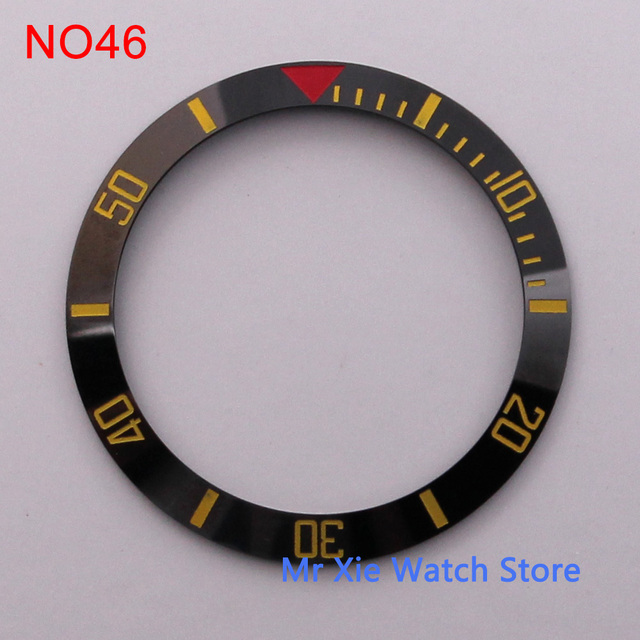 38mm watch strap high quality ceramic bezel insert for 40mm watch case accessories inner diameter 30.5mm