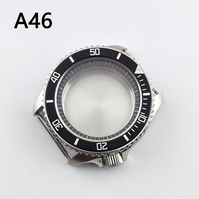 41.5mm NH35 NH36 case, watch accessories, stainless steel plated sapphire glass suitable for NH35 NH36 movement