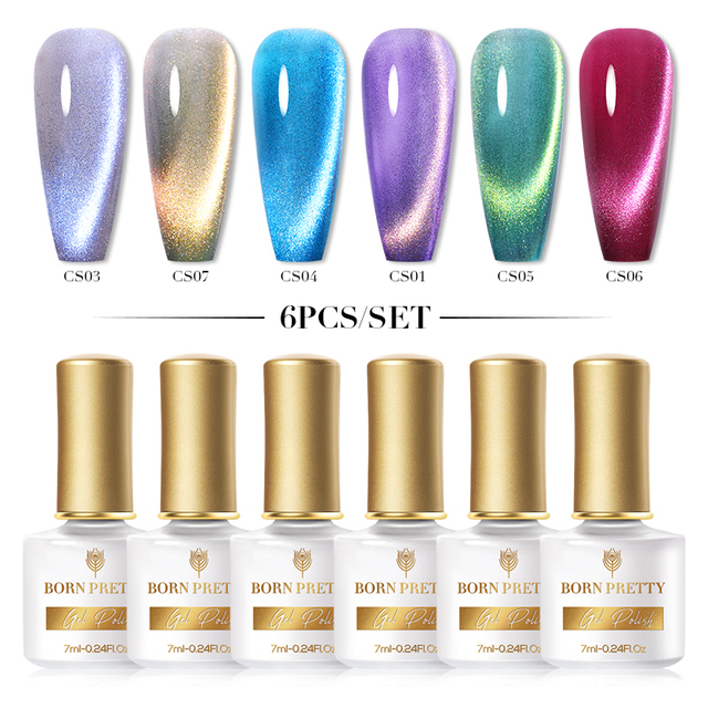 Born Pretty Nail Gel Polish Set Soak Off UV LED Gel 7ml Hybrid Semi Permanent Varnish Nail Art Gel Kit Top Coat Gel Manciuring