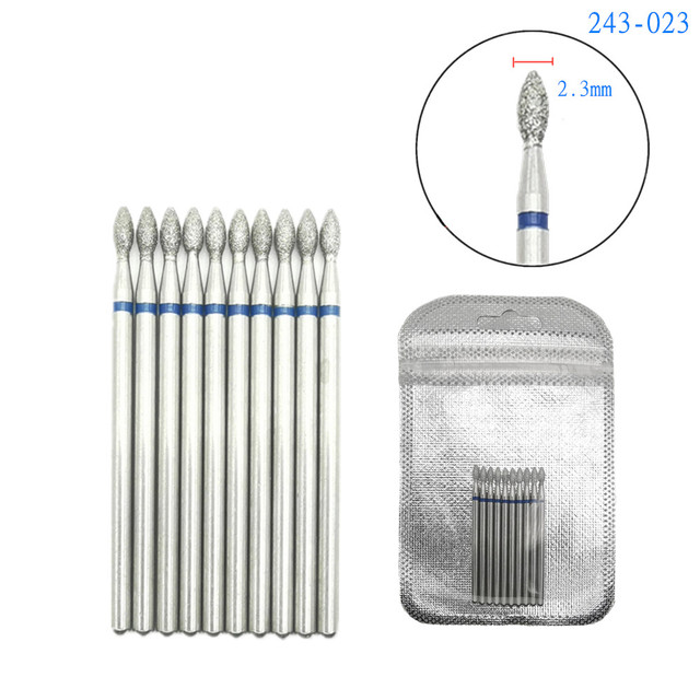 10pcsSet Diamond Nail Drill Bit Artery Electric Cutters For Pedicure Manicure Files Cuticle Burr Nail Tools Accessories