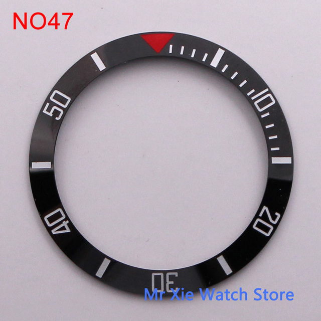 38mm watch strap high quality ceramic bezel insert for 40mm watch case accessories inner diameter 30.5mm